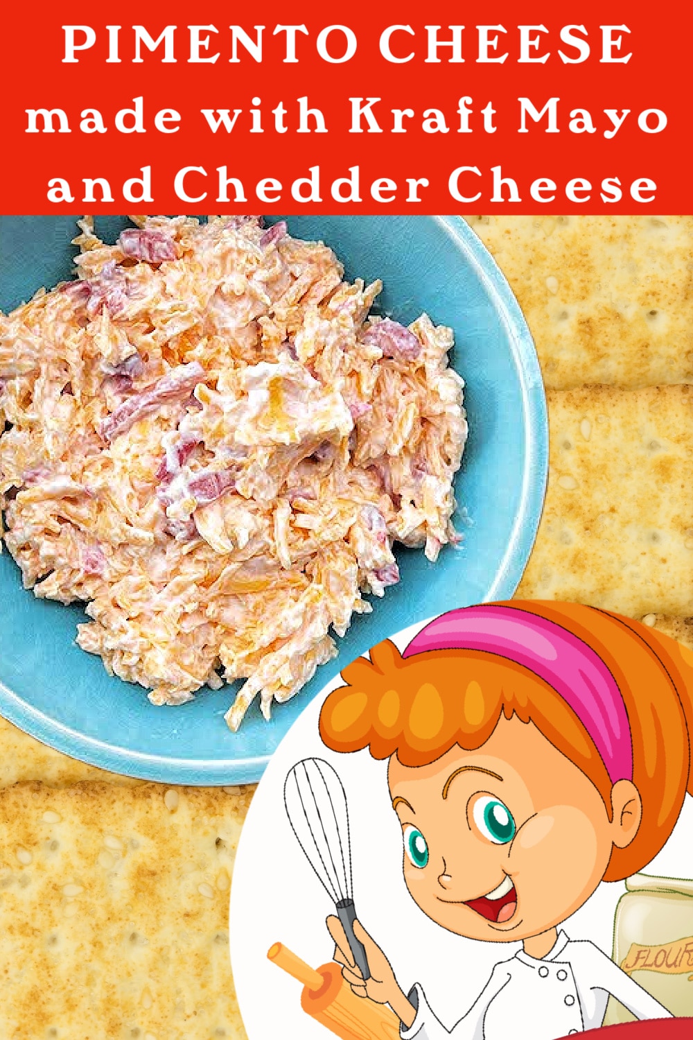 Pimento Cheese Homemade with Mayo And Cheddar Cheese