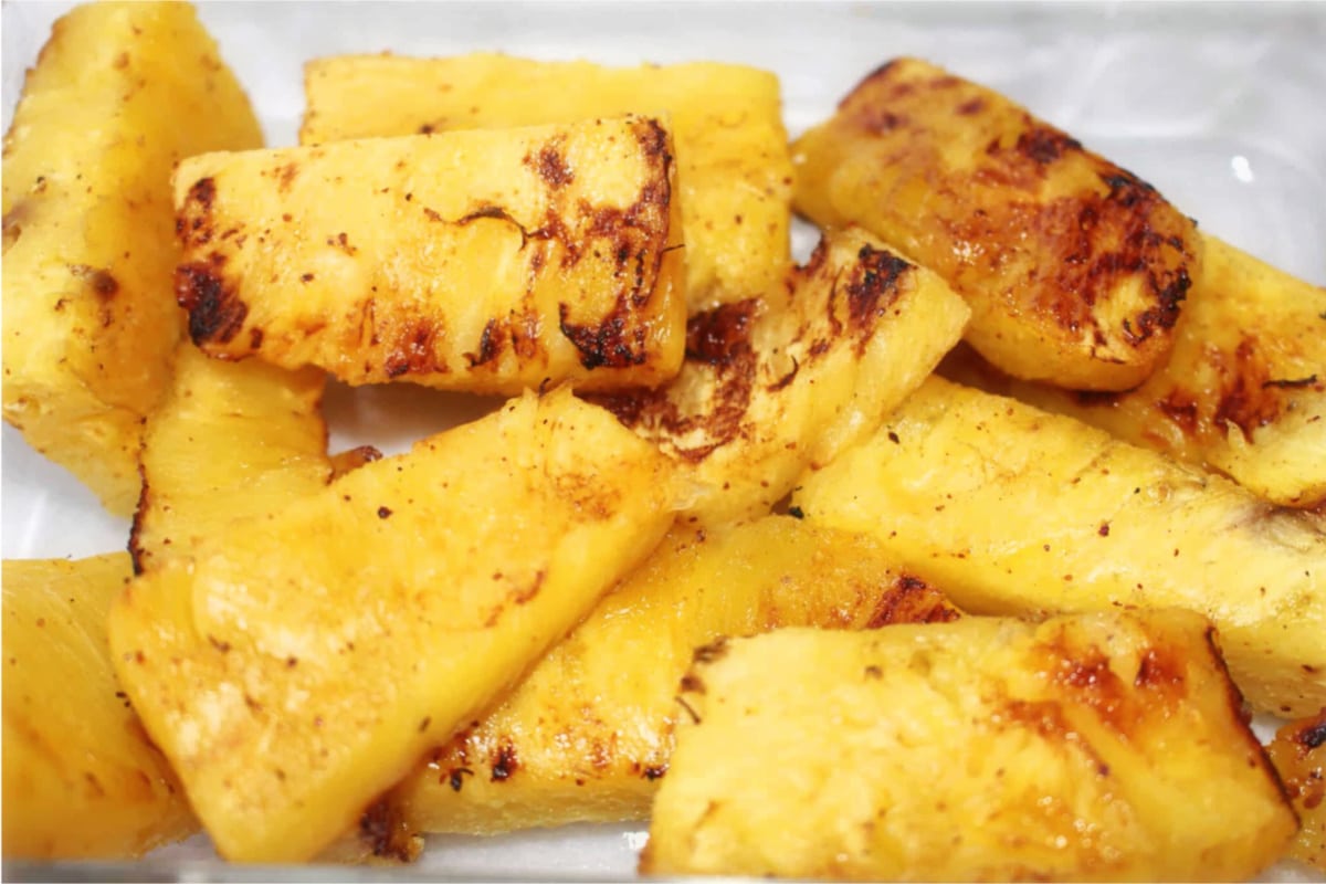 grilled pineapple with pina colada flavor