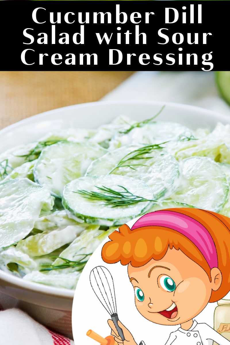 cucumber dill salad with sour cream dressing