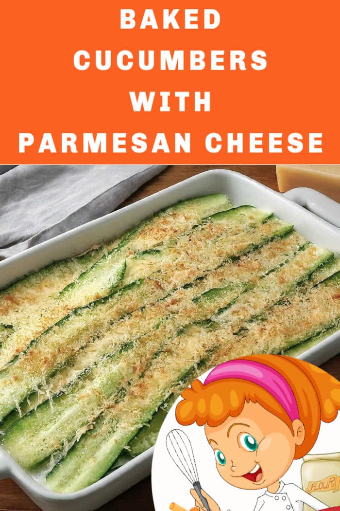 baked cucumbers with parmesan cheese