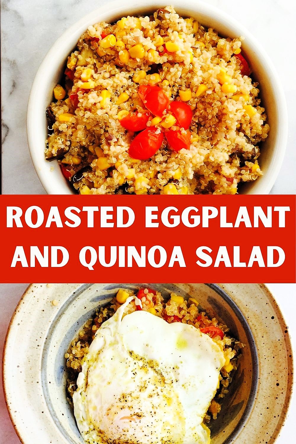 Roasted Eggplant and Quinoa Salad