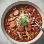 homemade authentic louisiana style chicken gumbo