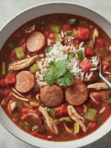 homemade authentic louisiana style chicken gumbo