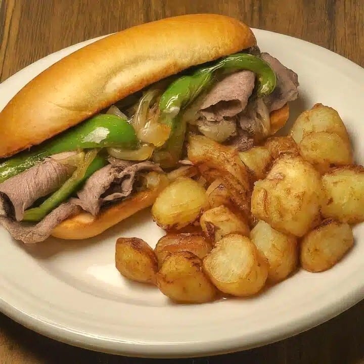 Italian Beef Submarine Sandwich