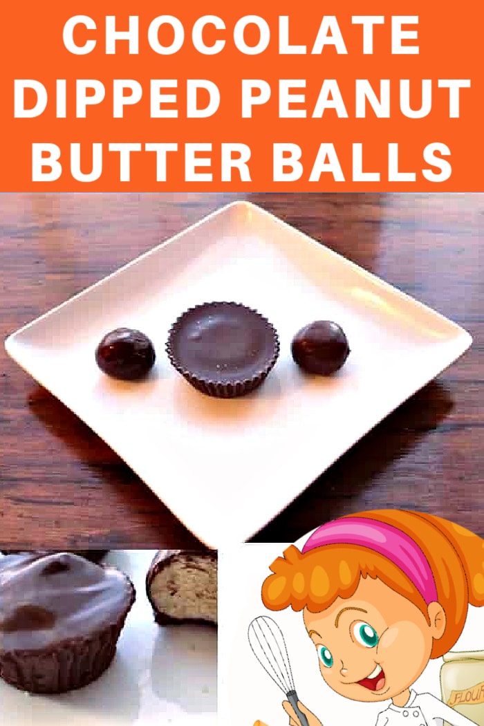 chocolate dipped peanut butter balls candy