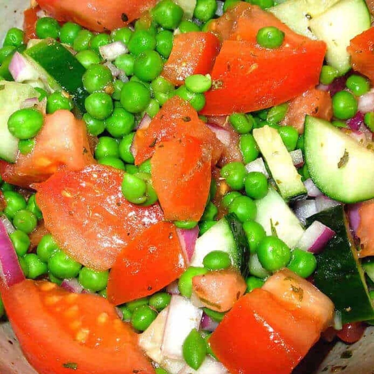pea and cucumber salad