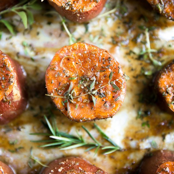 Image for Savory Butter Roasted Sweet Potatoes with Brown Sugar