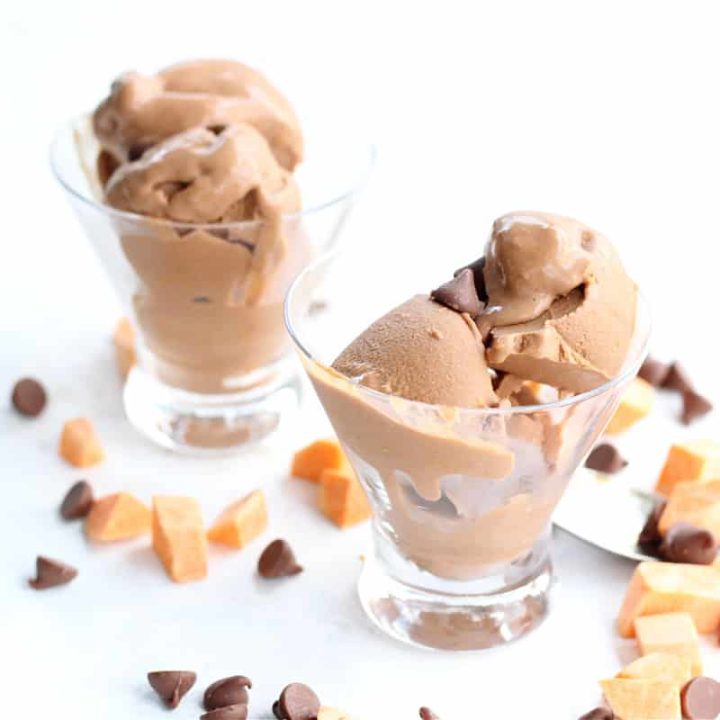 Image for No Churn Chocolate Ice Cream Made With Sweet Potatoes