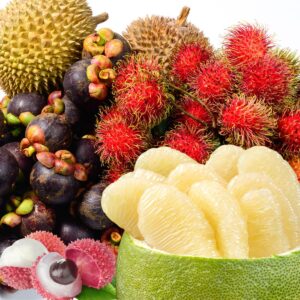 Asian fruits.