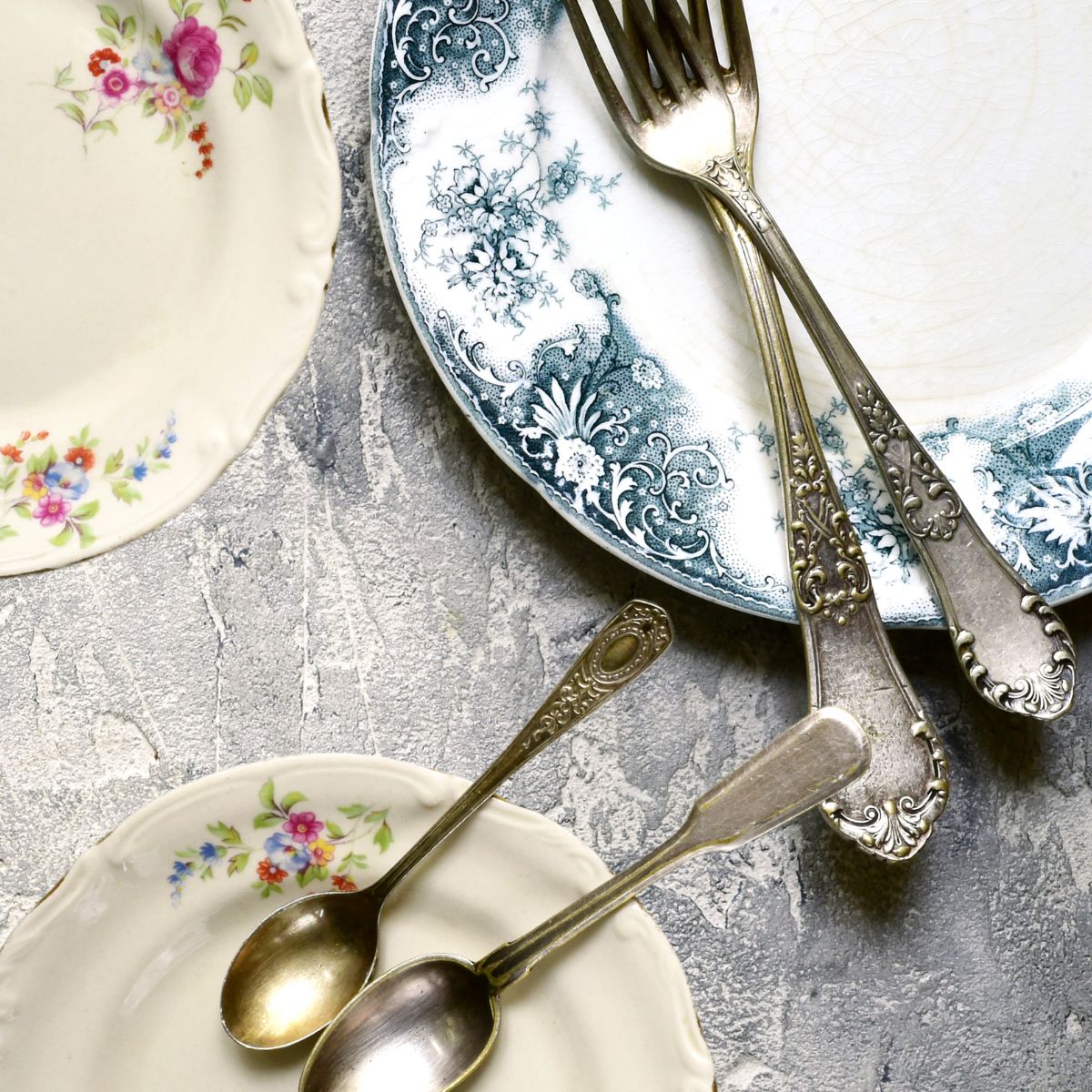 Gorgeous german plates and silverware.
