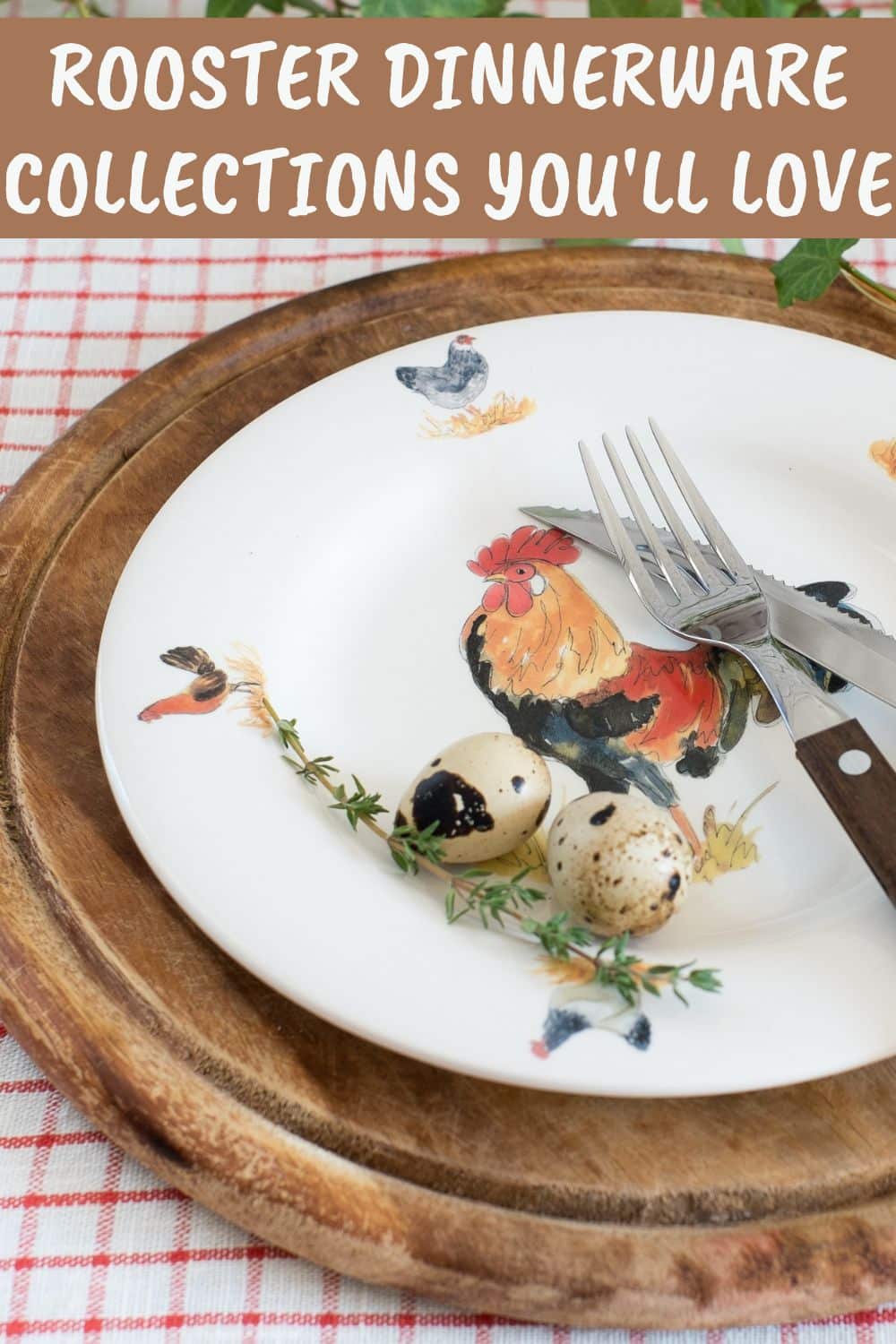 Rooster dinnerware outlet