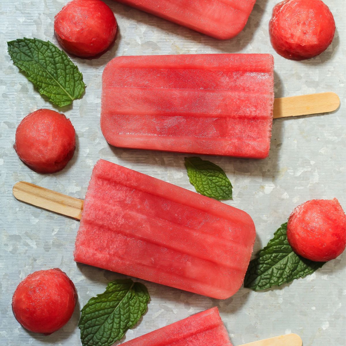 frozen watermelon popsicles.