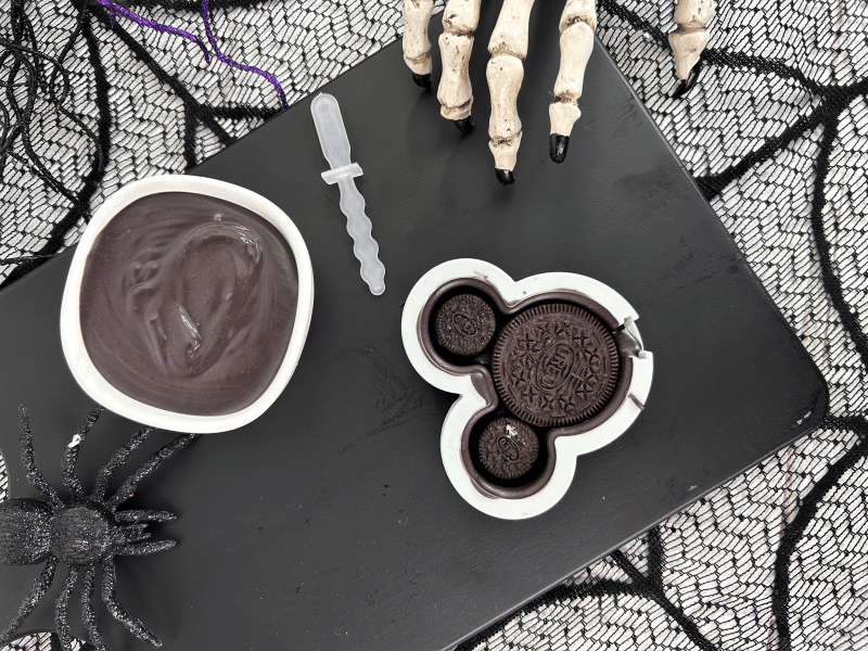 add Halloween Oreos to Mickey Mouse mold