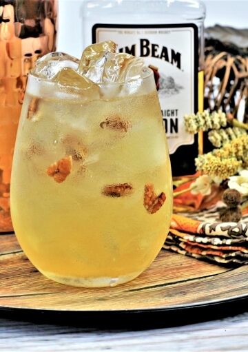 pecan pie liquer spiced bourbon mixed drink