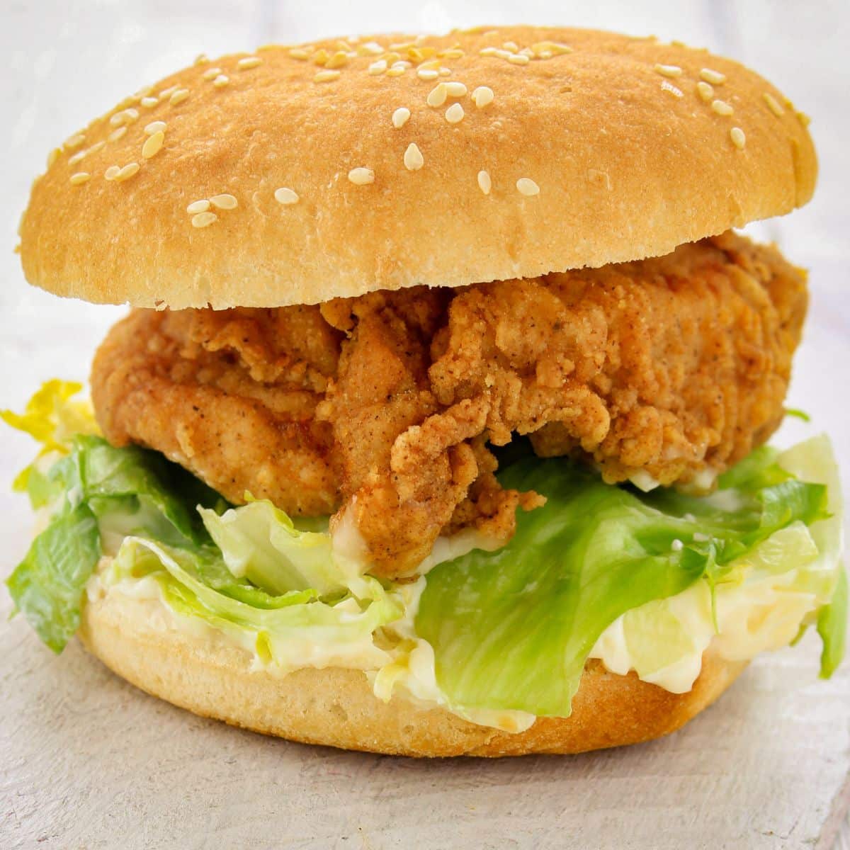Chicken slider sandwich. 