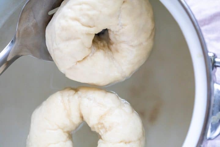 cooking bagels