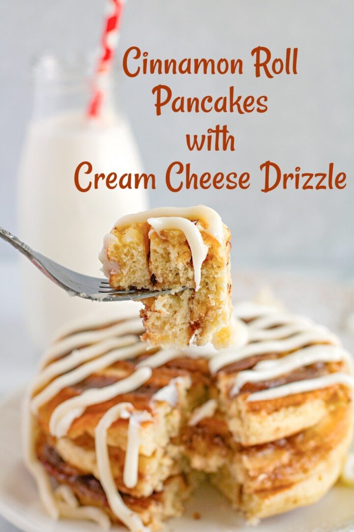 cinnamon roll pancakes