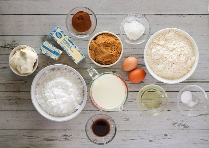 cinnamon roll pancake ingrdients