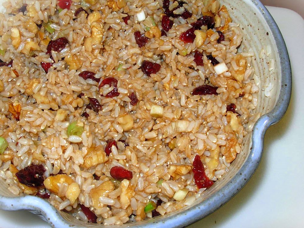 cranberry and brown rice salad