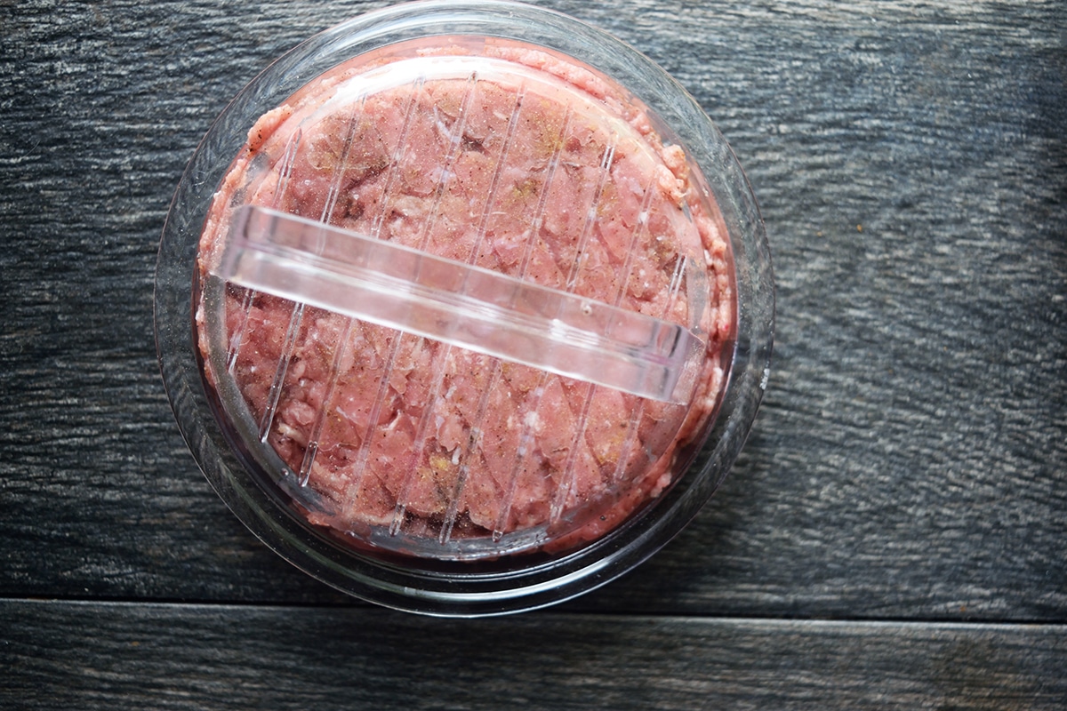 turkey meat pressed into the burger shape. 