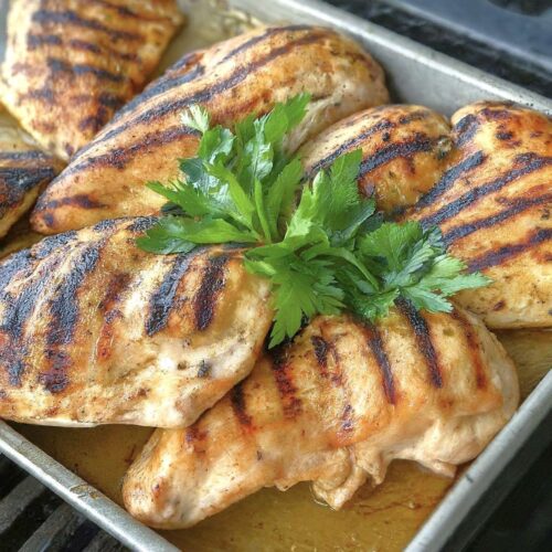 Homemade grilled chicken best sale