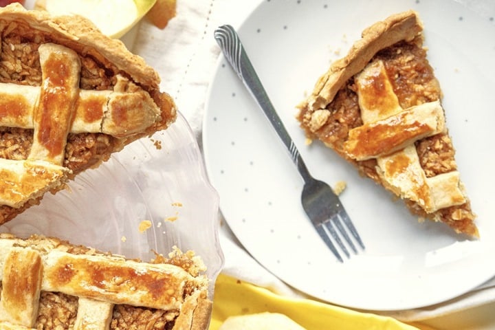 made from scratch lattice top apple pie