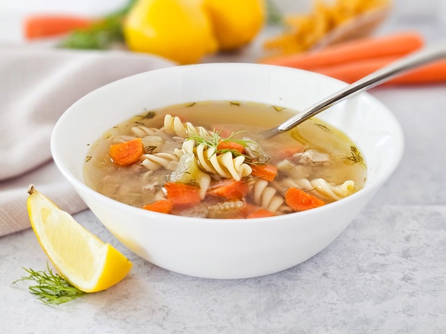 healthy ground chicken soup