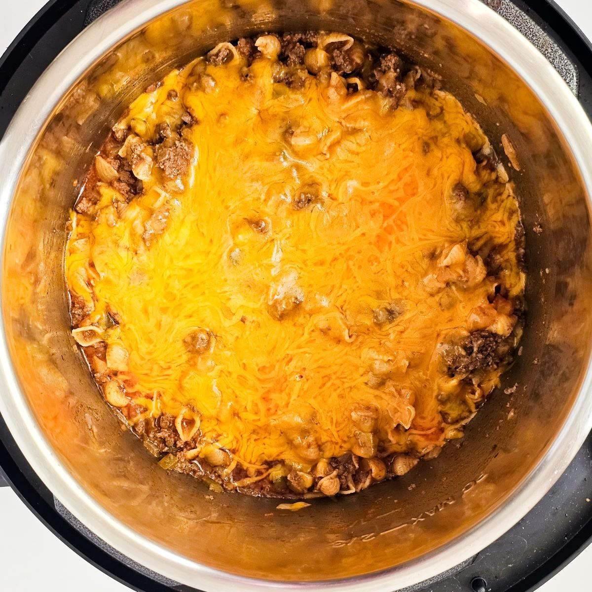 add cheese to Instant Pot Taco Casserole
