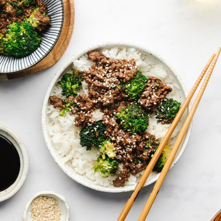 ground beef and broccoli