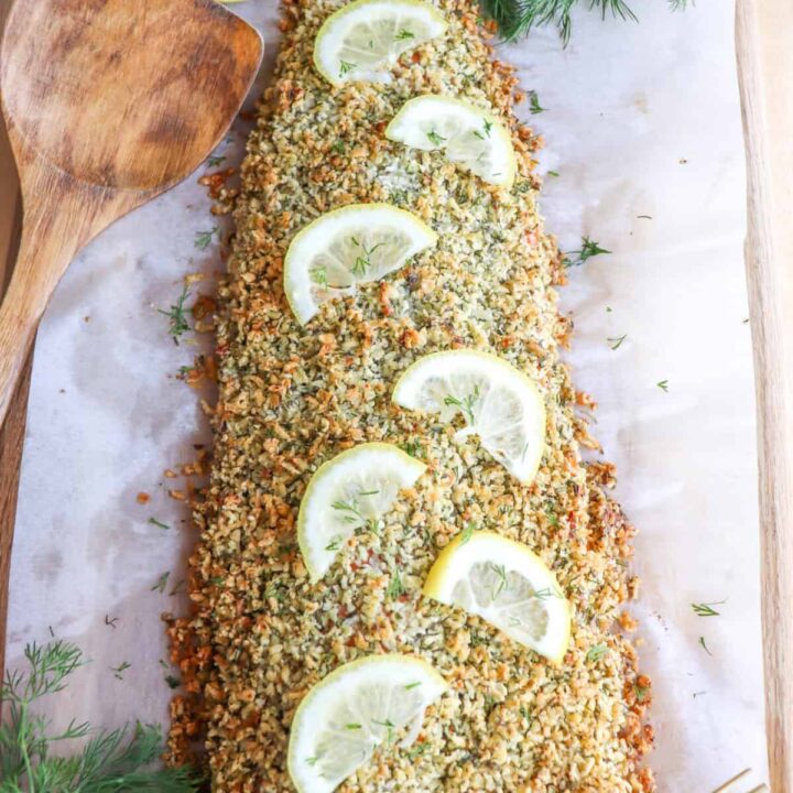 herb crusted salmon