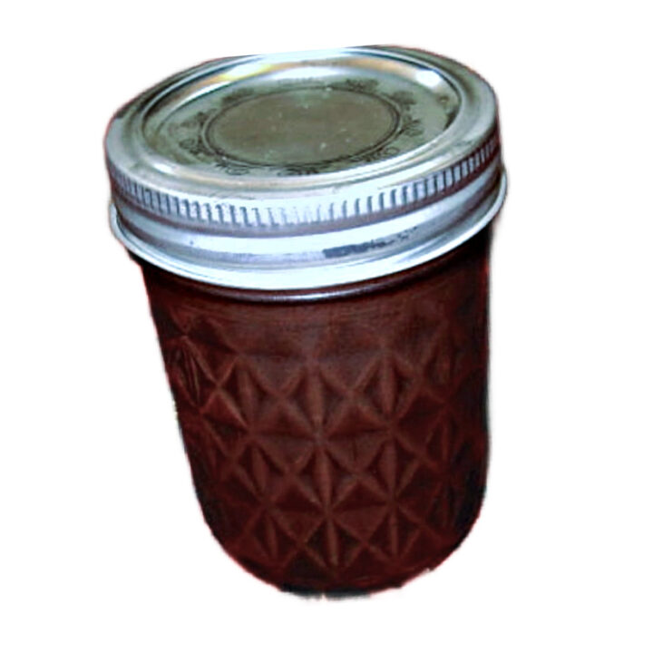 jar of chocolate sauce