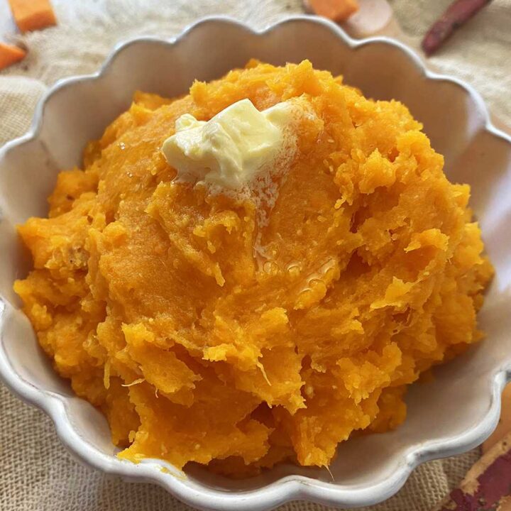 mashed sweet potatoes