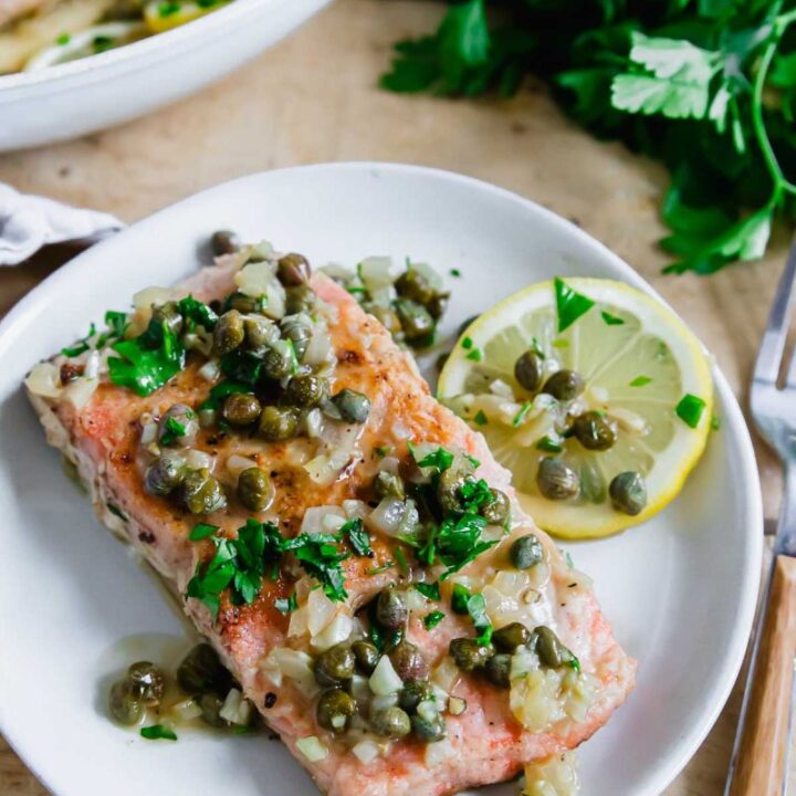 salmon piccata
