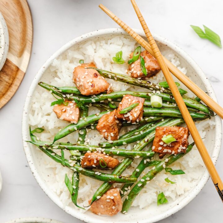 salmon stir fry