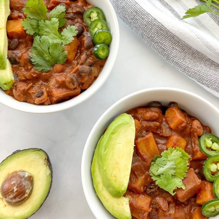 vegan sweet potato chili