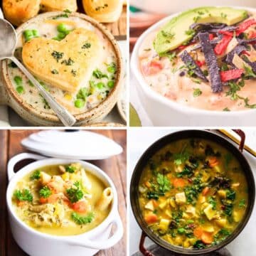 chicken soup recipes collage