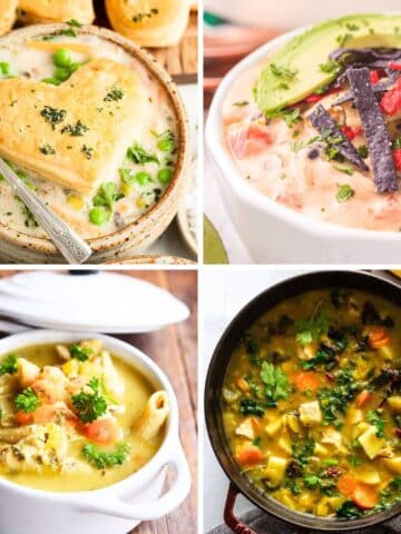 chicken soup recipes collage