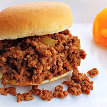 homemade sloppy joes with peppers