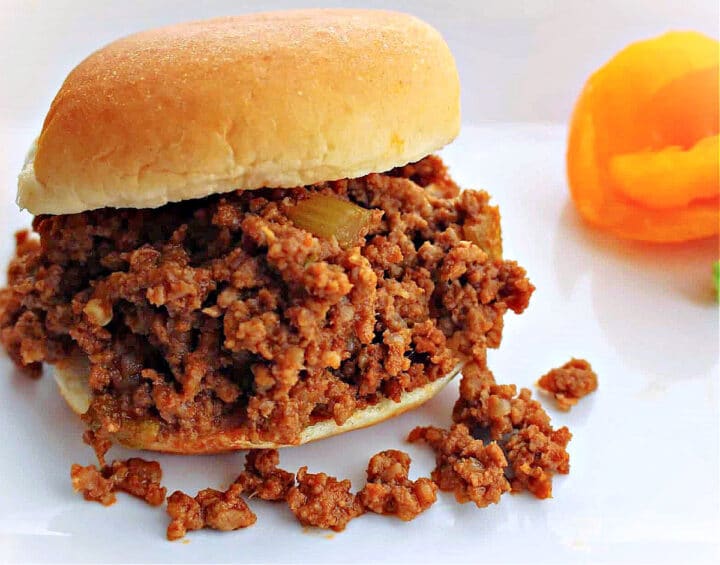 homemade sloppy joes with peppers