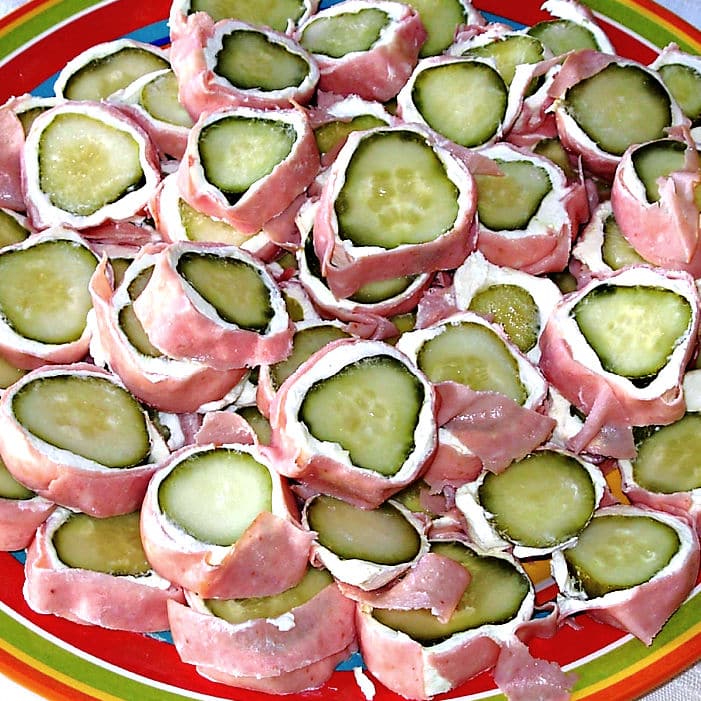 kosher dill pickle wrap rollups