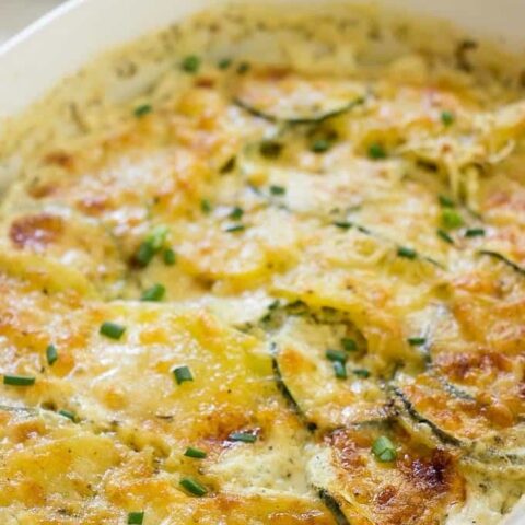 potato zucchini au gratin