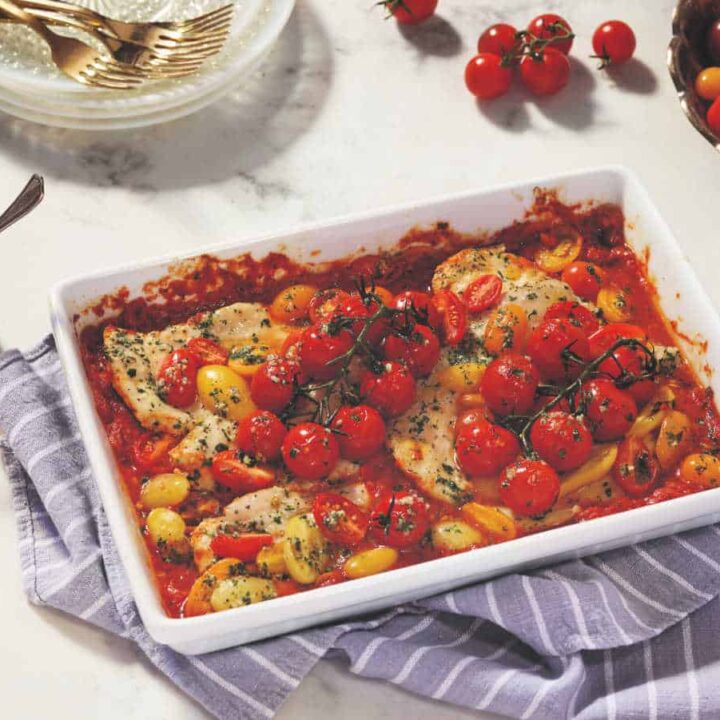 chicken bruschetta casserole