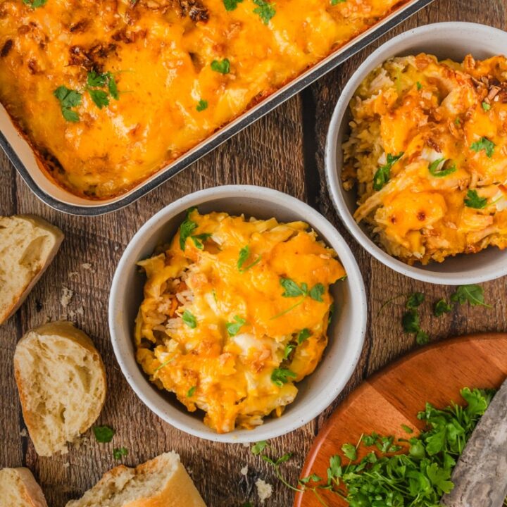 cheesy bacon rice casserole