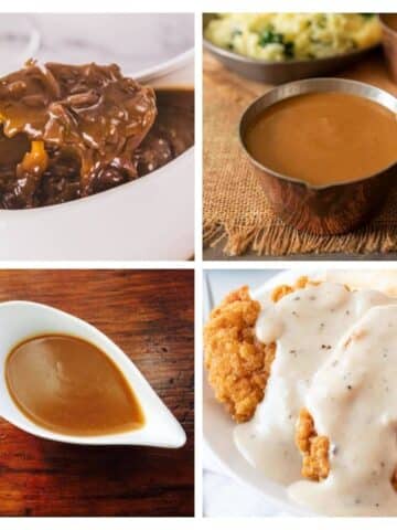 gravy recipes 4 image collage