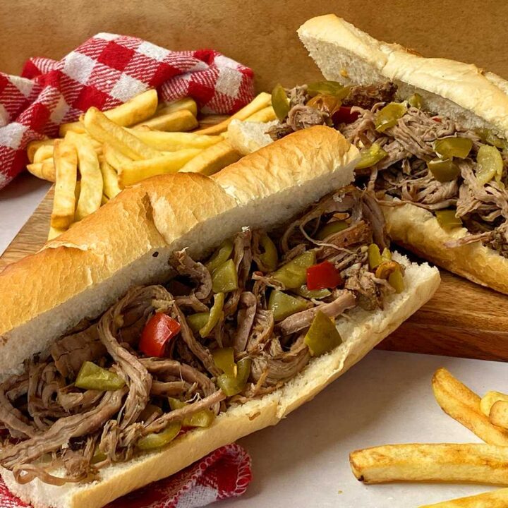 Italian beef sandwich
