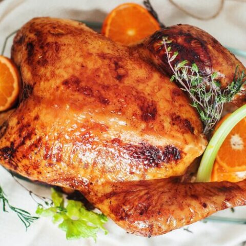 orange glazed turkey