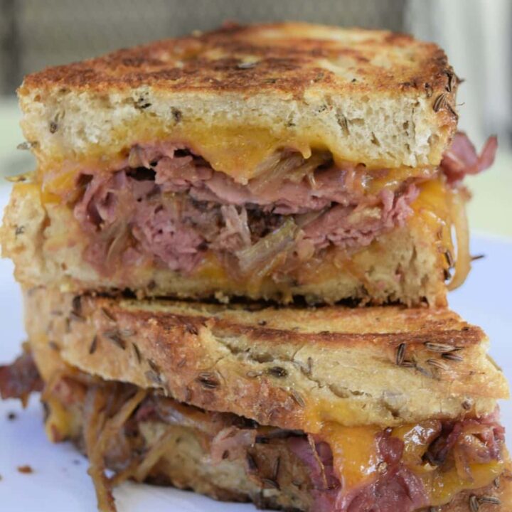 corned beef grilled cheese