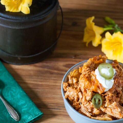 crockpot chicken enchilada casseroe