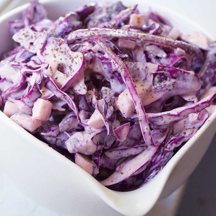 red cabbage slaw