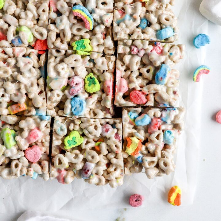 lucky charms rice krispie treats